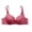 Red, variant on Women's Push up Seamless Bra No Underwire Comfortable Wireless Bras 2026 Causual Padded Deep V Lingerie