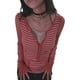 thumbnail image 1 of TRKIYQC Mujeres de Manga Larga de Punto Tops Casual Rayas 3/4 Botón Pullover Camisa con Bolsillos para Club Streetwear TRKIYQC moda, 1 of 6