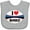 AC-Heather Grey, variant on Inktastic I Love Rugby Sports Ball Boys or Girls Baby Bib