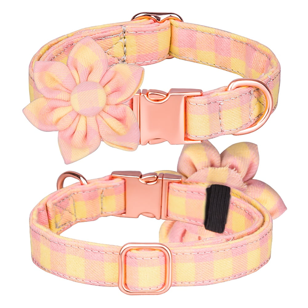 Adjustable Pet Cat Dog Puppy Reflective Collar Bell Secure Buckle Strap PS1 