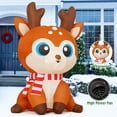 thumbnail image 6 of GOOSH Christmas Inflatable 5 FT Inflatable Reindeer Blow Up Reindeer Inflatable, Reindeer Outdoor Decorations Christmas Inflatables Reindeer with Lights, Xmas Outside Decorations for Lawn/Garden, 6 of 7