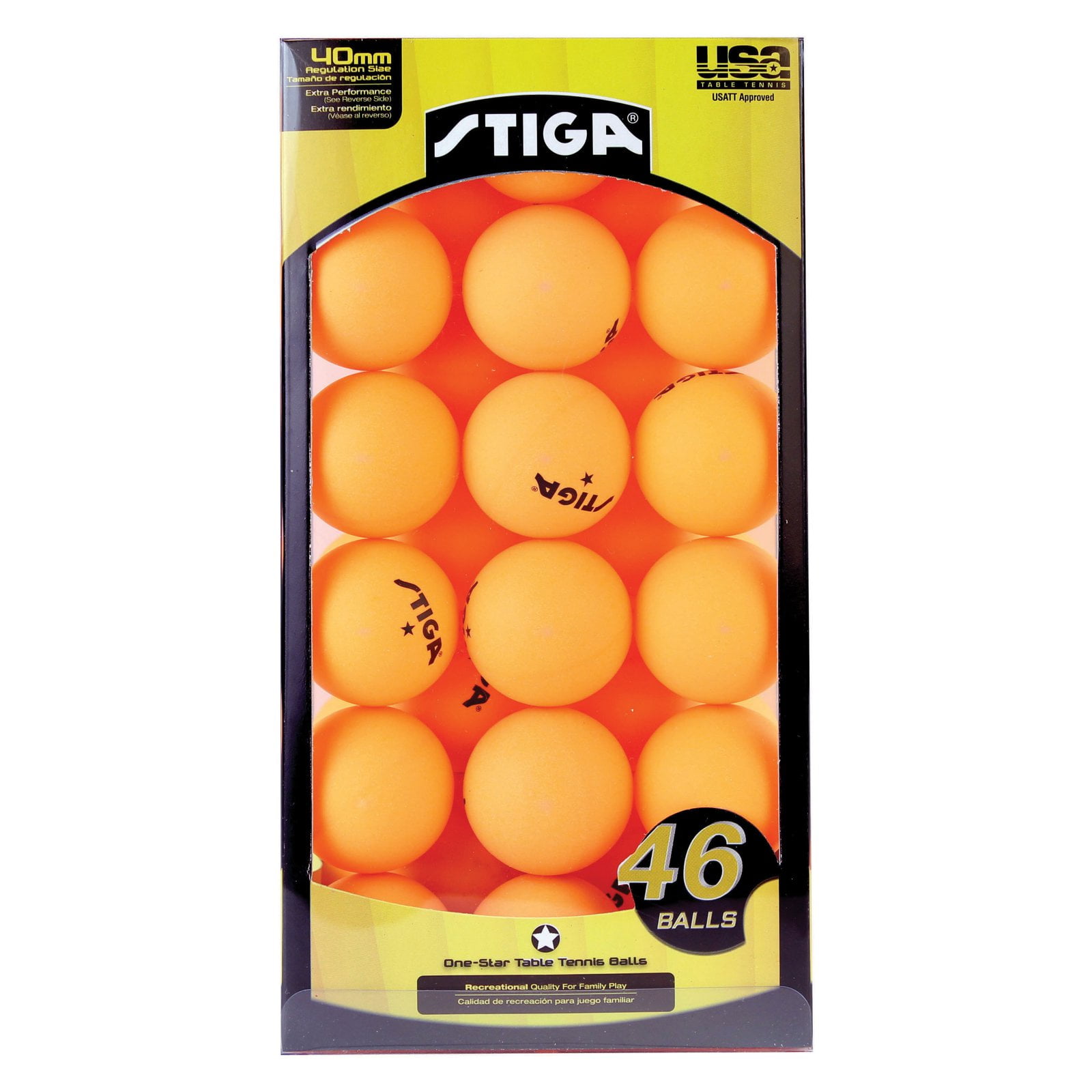 STIGA 1Star Table Tennis Balls, 46pk