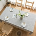 thumbnail image 7 of Linen Tablecloth with Embroidery Cotton Tablecloth Lace Wedding and Easter Table Decoration for Partiestablecloths Rectangle (gray,140*180cm), 7 of 7