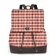 thumbnail image 1 of Disketp Red and Brown Squares Mochila de Cuero para Mujer, Bolso de Espalda Antirrobo con Estilo para Viaje, Trabajo y Uso Diario, 1 of 4