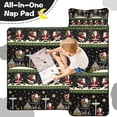 thumbnail image 4 of Black Christmas Santa Pattern Toddler Nap Mats for Kids Preschool,50"x20" Sleeping Mat Bag or Kids,Toddler Sleeping Bag,Toddler Nap Mat or Daycare, 4 of 6