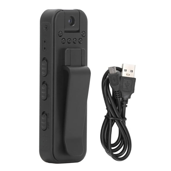 Body Video Cam, Mini Body Camera with voice and Video Recording Portable Video, Night Function Clip Type Rotatable Lens