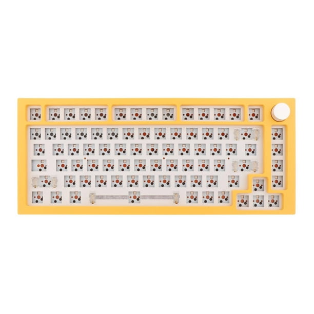 de bricoje para mecánico, junta de interruptor de , licencia de montaje para juegos con retroiluminación LED RGB Mod - amarillo shamjiam Juegos de teclados mecánicos