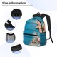 thumbnail image 3 of Easygdp Shells and Starfish Mochila Casual para Portátil, Mochila para Escuela, Viajes, Negocios, 3 of 6