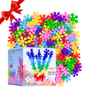 Toyli Building Discs Set 100-Piece, Multicolored Interlocking Connecting Blocks for Boys & Girls Age 3+, STEM Building Toy