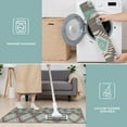 thumbnail image 6 of Brown Ethnic Feather Pattern Kitchen Rugs Sets Of 3,Kitchen Runner Rugs Non Skid Washable,Decorative Kitchen Floor Mats for Kitchen,Sink,Laundry,17"x30"+ 17"x47" + 17"x59", 6 of 6