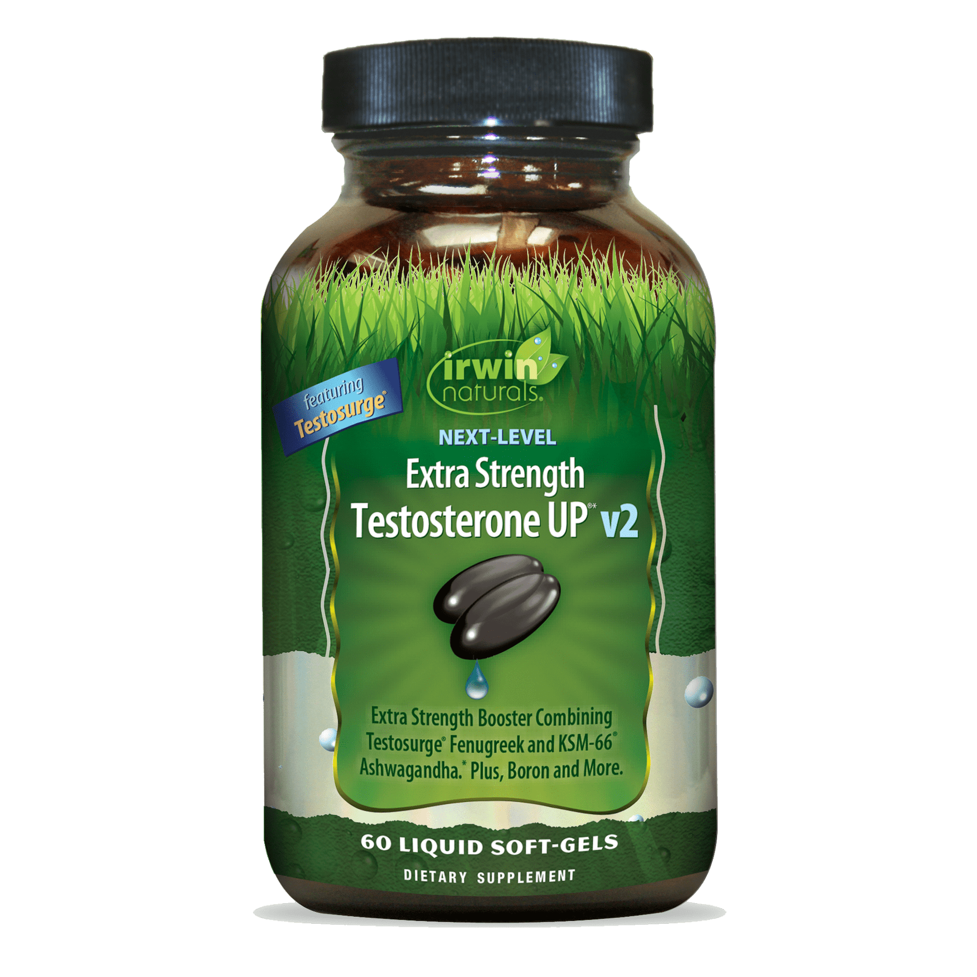 Irwin Naturals Next-Level Extra Strength Testosterone UP V2 – 60 Liquid Soft-Gels