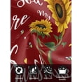 thumbnail image 7 of Red Sunshine Sunflower Cloth Napkins Set of 4 Reusable Dinner Napkins, Pastoral Bees Farmhouse Floral Cocktail Napkin Washable Table Napkins for Wedding/Holiday Party/Baby Shower 20"x20", 7 of 7