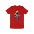 thumbnail image 5 of Funny Biker Sloth Motorcycle Bike Racer Gift Men Women Kids T-Shirt Bike Biking Sloth Animal Birthday Holiday Presents Tshirt, 5 of 10