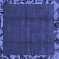 thumbnail image 1 of Ahgly Company Indoor Square Abstract Blue Modern Area Rugs, 6' Square, 1 of 4