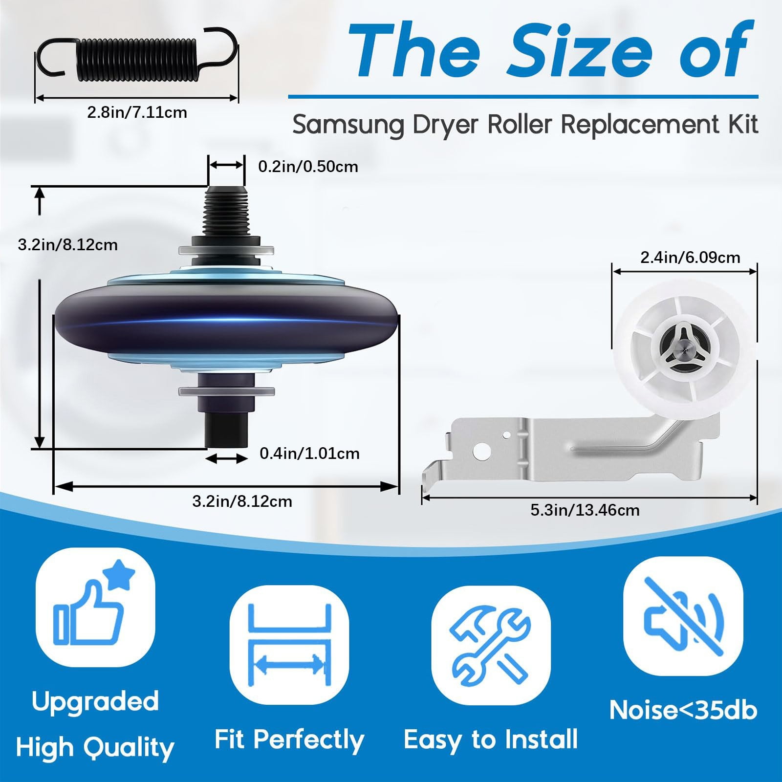 Permanent Dryer Parts Package Includes Replacement Drum Belt Screw For Compatible Models