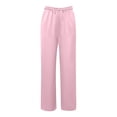 thumbnail image 5 of Gunia Wide Leg Pants Women Casual Pants Elastic Waist Loose Fit Trousers Soft Flowy Straight Leg Pants Summer Flowy Pants, 5 of 5