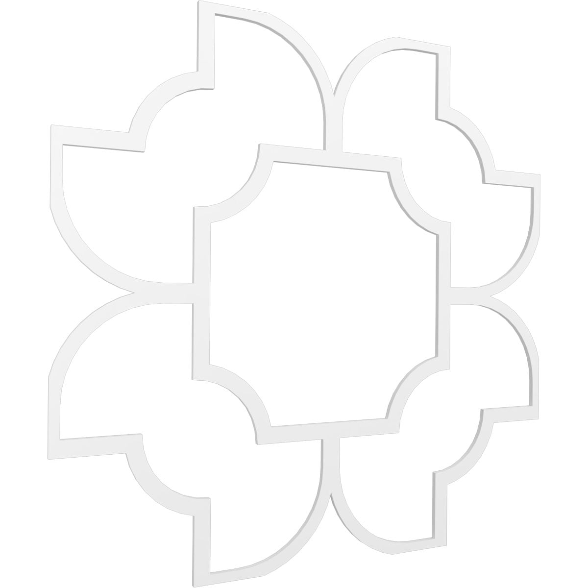 Ekena Millwork 83"W x 83"H x 3/8"T Large Anderson Decorative Fretwork Ceiling Panels in Architectural Grade PVC