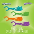 thumbnail image 2 of Children's Grape-flavored Dental Floss Picks, colorful animals add fun, support healthy habits, easy grip handle and fluoride-coated floss, each pack 375 pieces, 2 of 4