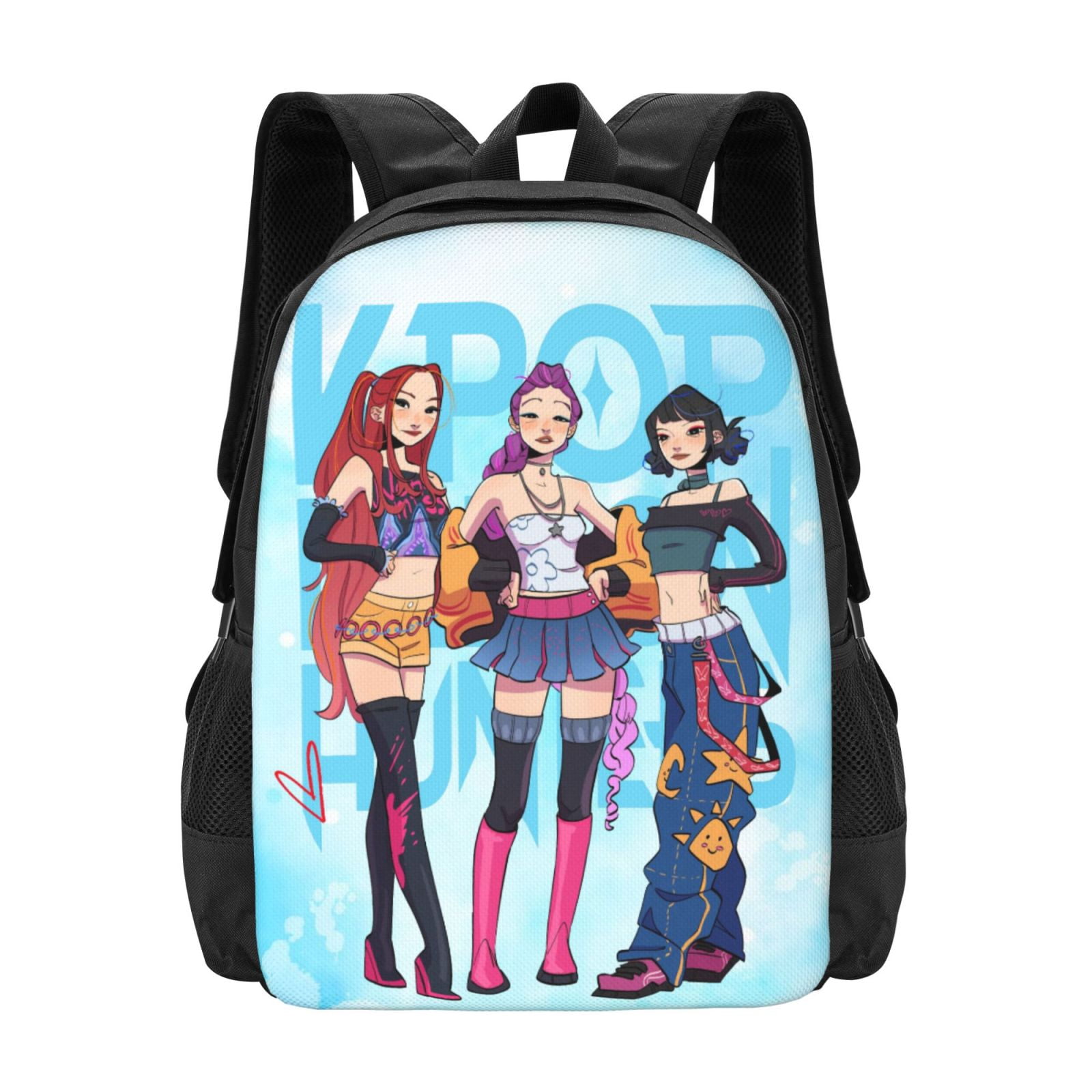 LONGSILVER Star Backpack - Kawaii Large Capacity Corduroy Rucksack With Pentagram Design