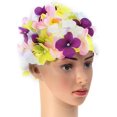 thumbnail image 5 of Handmade Flower Petal Swimming Cap Comfortable Flower Swimming Cap (color), 5 of 5