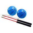thumbnail image 4 of Pelota de ejercicio con asas de espuma antideslizantes para lanzar con las manos para adultos y niños. Azul, 4 of 8