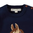 thumbnail image 3 of Hope & Henry Girls' Horse Intarsia Pullover Sweater, 3 of 4