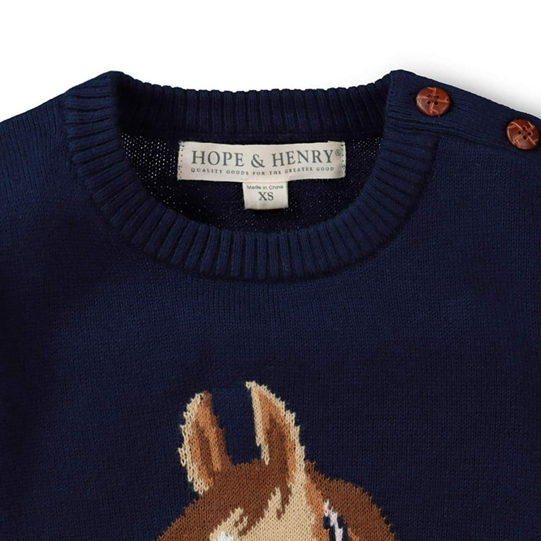 Girls horse sweater cheap