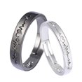 thumbnail image 1 of Dalazy Lover Couple Rings Adjustable Punk for Wedding Engagement Party Coeur, 1 of 6