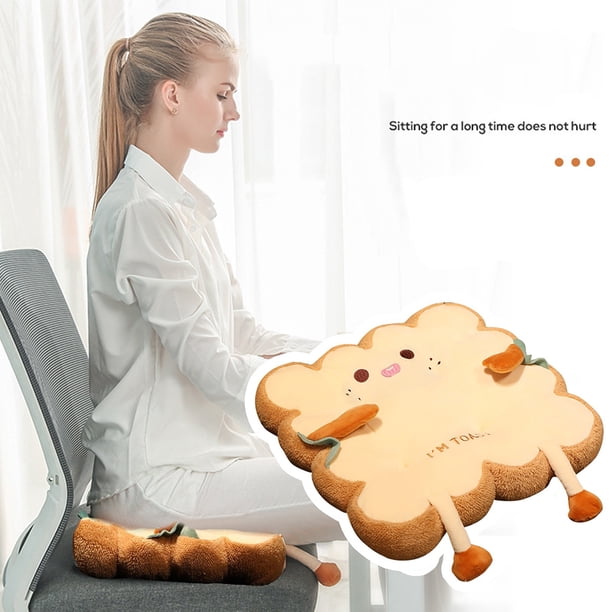 Muñeco de peluche, linda simulación de pan tostado, cojín de pan suave, almohada para pan tostado, funcionalidad versátil