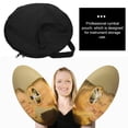 thumbnail image 3 of DEEPCRAFF Round Pouch Bag Black Oxford Cloth And Cotton 1Pcs For Music Practice, 3 of 7