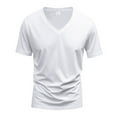 thumbnail image 5 of OGLCCG Mens Dry Fit V Neck Shirts Casual Short Sleeve Muscle Gym Athletic T Shirt Summer Fashion Soft Workout Bodybuilding Tee Tops, 5 of 6