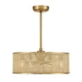 thumbnail image 3 of Astoria 4-Light Fan D'Lier in Warm Brass, 3 of 5
