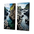 thumbnail image 3 of Designart "Of Giants Ireland Legends wall decor II" Ireland Wall Art Set Of 2 - Grey Landscapes Gallery Set For Office Decor, 3 of 7