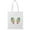 White 1, variant on Smartprints Flower Embroidery Hand Drawn Tote Bag - Image by Shutterstock, One Size Cotton Canvas Tote Bag