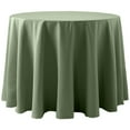thumbnail image 1 of Ultimate Textile (2 Pack) Cotton-feel 84-Inch Round Tablecloth - for Wedding and Banquet, Hotel or Home Fine Dining use, Army Green, 1 of 3