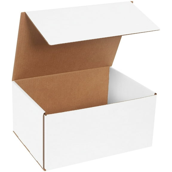Box Partners Corrugated Mailers 12" x 9" x 6" White 50/Bundle MLR1296