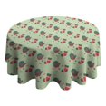 thumbnail image 4 of Christmas Round Tablecloth 60x60in(153x153cm) – Waterproof Polyester Table Cover with Full Print Design, Wrinkle Resistant & Washable for Kitchen Dining Party Decor, 4 of 6