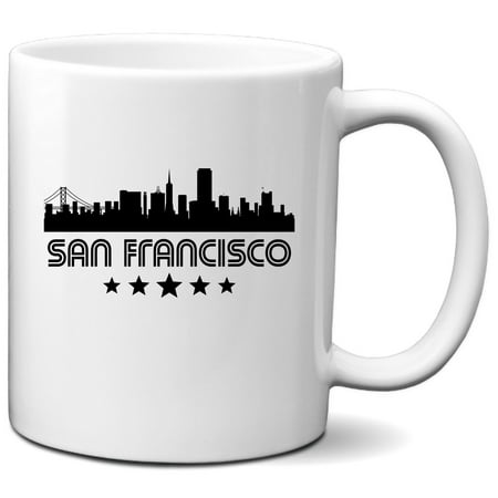 

San Francisco California Skyline Retro Style Coffee Mug