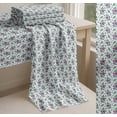 thumbnail image 6 of Soimoi Cotton Poplin Fabric Leaves & Periwinkle Floral Fabric Prints By Yard 56 Inch Wide, 6 of 7