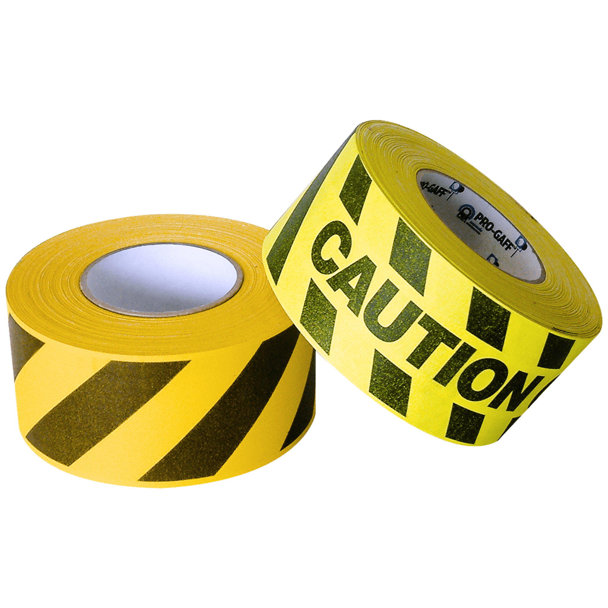 Pro Tapes Printed Pro-Gaff Gaffers Tape: 3 in x 55 yds. (Yellow with Black "CAUTION CABLE" printing)