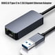 thumbnail image 4 of 2500Mbps USB C Ethernet A RJ45 2.5G Adaptador con Cable USB Tarjeta de Red LAN RJ45 para PC Portátil, 4 of 6