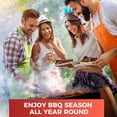 thumbnail image 3 of Amdohai Portable Charcoal Grill and Smoker, Go-Anywhere Compact Foldable Grill for Travel, Outdoor Cooking and BBQ, Camping Grill Picnic Patio Backyard, 23-Inch, Black, 3 of 8