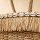 thumbnail image 5 of Xiao Hua Bolso de hombro tejido para mujer, bolso de mano y neceser, elegante bolso de playa de verano, 37 x 5 x 21 cm (blanco), 5 of 5