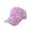 Pink, variant on Shiny Sequins Breathable Net Stitching Extended Brim Baseball Hat Sunscreen Bright Color Stage Sun Hat Fashion Accessories