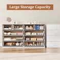 thumbnail image 6 of LERANO 55" White 10 Drawer Dresser for Bedroom, Modern High Gloss Chest of Drawers for Living Room, 6 of 8
