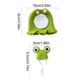 thumbnail image 3 of Accesorios de adornos de animales tejidos de 7 pulgadas, set decorativo de poliéster hecho a mano para escritorio, repisa y embellishments de regalo en amarillo, verde y azul., 3 of 6