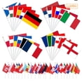 thumbnail image 2 of Copa 2024 Naciones' Doble Tejido Decorado Mano Ondeando Banderas Portátil y Dedicado para los aficionados' Animando, 2 of 8