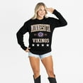 thumbnail image 4 of Women's Gameday Couture Black Minnesota Vikings Oversized Everyday Star Long Sleeve T-Shirt, 4 of 5
