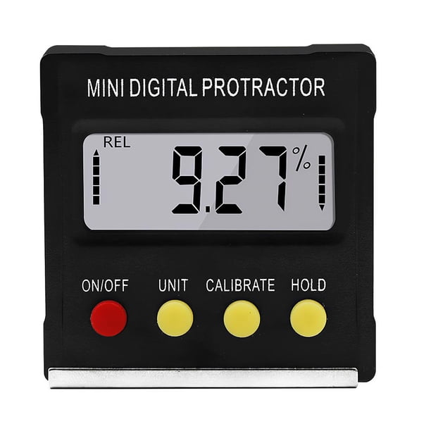 Transportador Digital Inclinómetro Electrónico De Alta Precisión Buscador De Ángulo De Nivel Portátil Medidor De Nivel De Retroiluminación Caja De Nivel De 4 * 90 Grados Para Corte De Carpintería De Monstrate TO001983-00