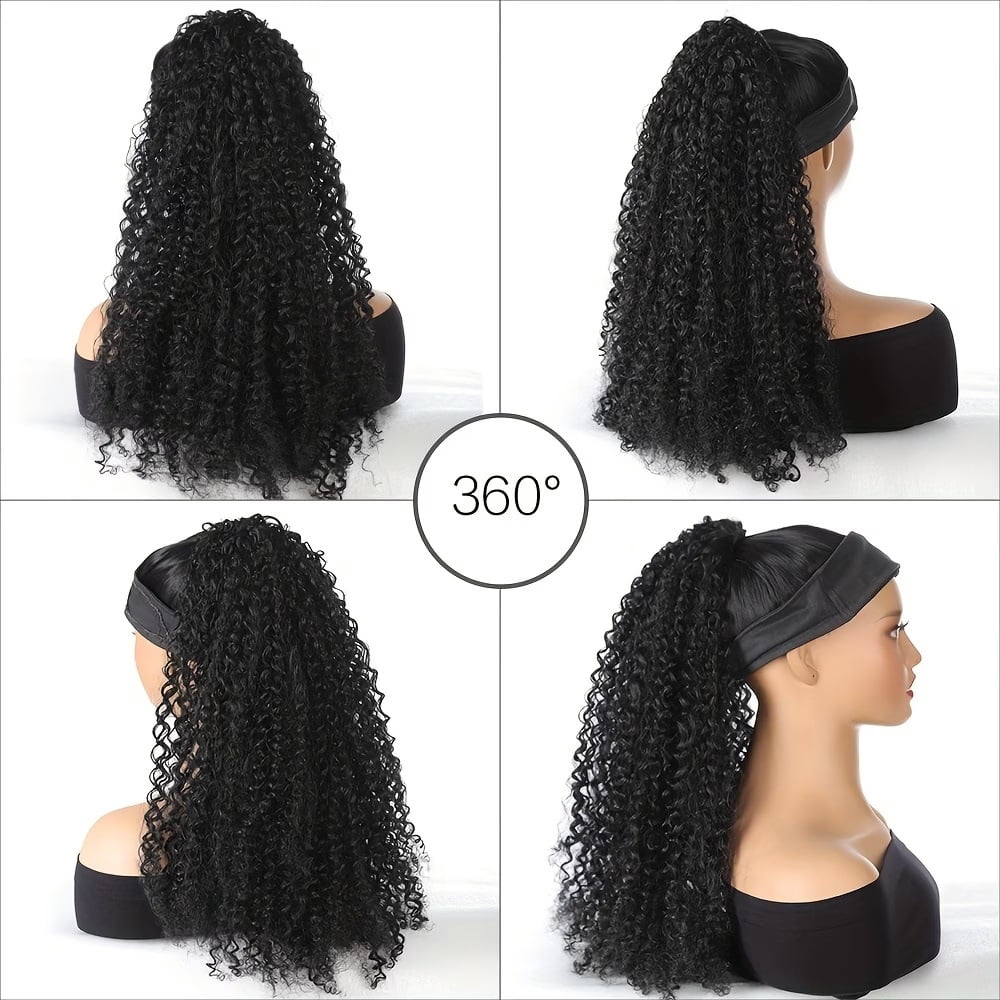 1pc, African women's hair pieces, curl reinforcement pieces, 20-inch small curly rope ponytail, very suitable for going out